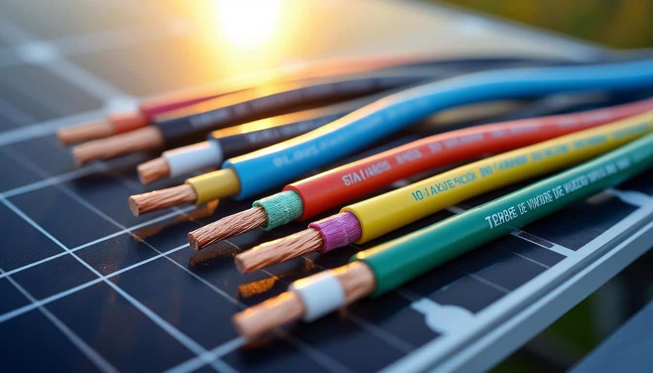 Illustration: Types de câbles pour panneaux photovoltaïques et critères de choix