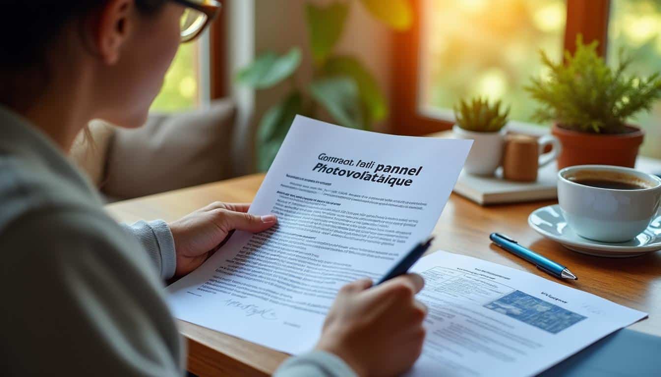 Illustration: Définition du droit de rétractation pour un contrat de panneau photovoltaïque