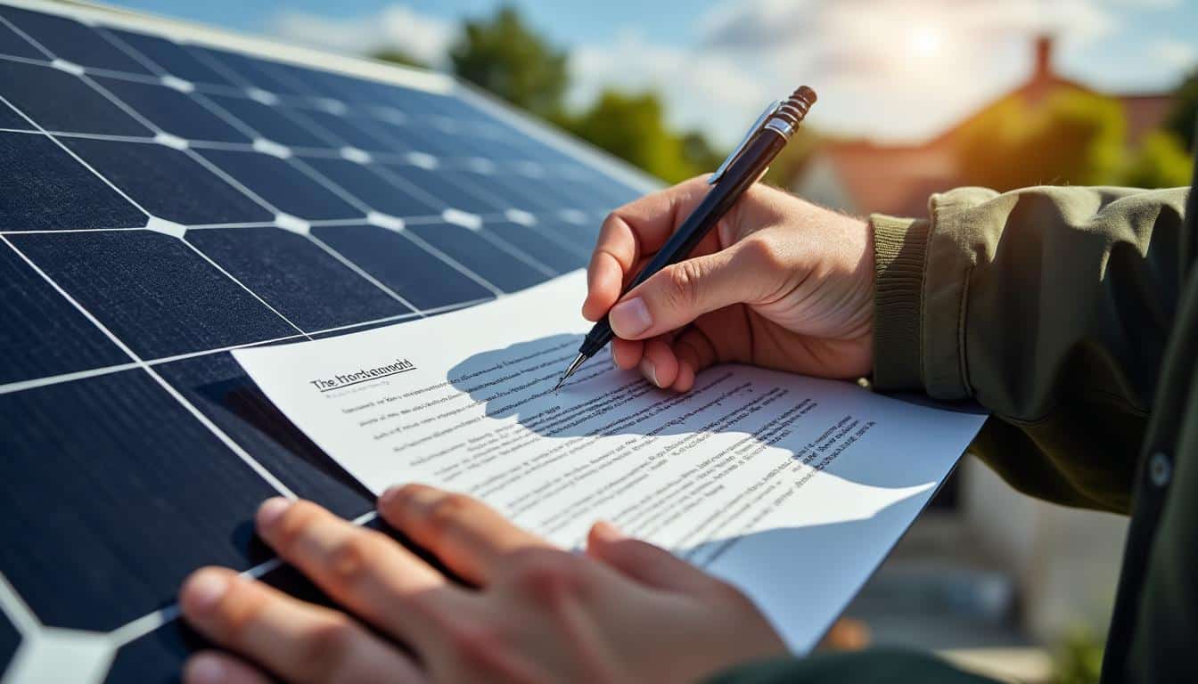 Modèle de lettre de rétractation pour un panneau photovoltaïque : guide complet