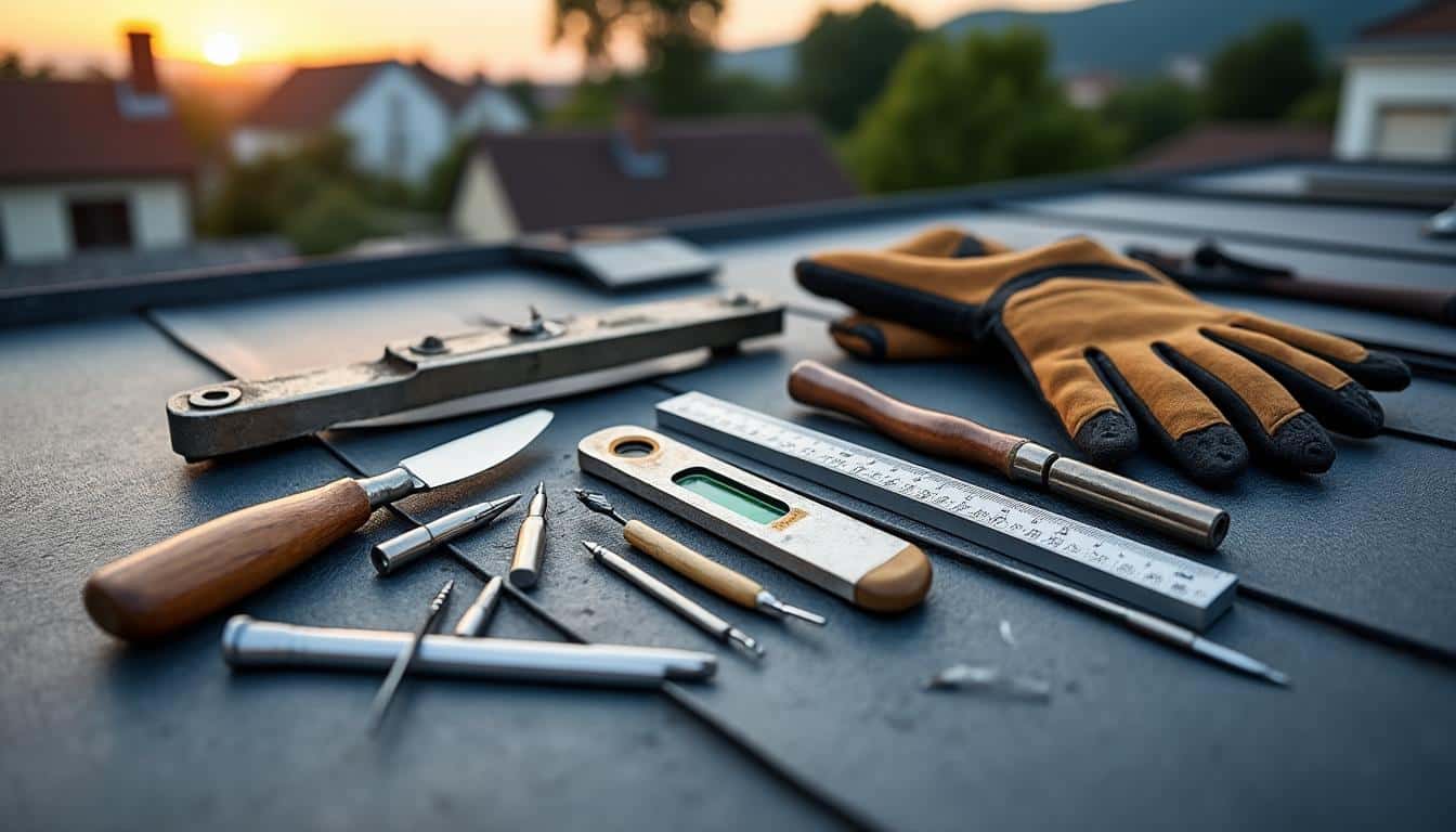 Illustration: Liste des outils indispensables pour le couvreur zingueur