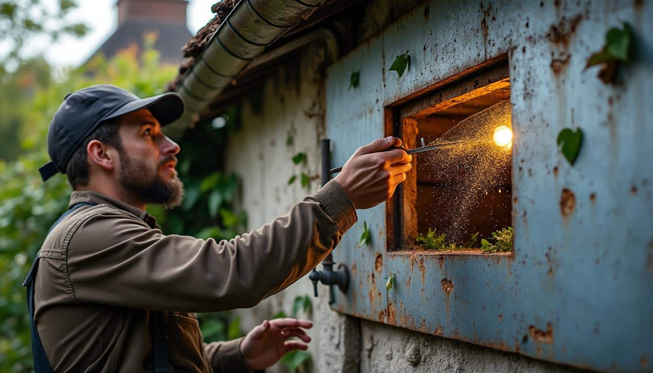 Illustration: Comprendre les causes des fuites et problèmes sur une gouttière en zinc