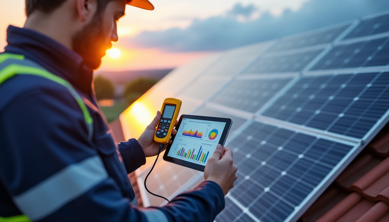 Illustration: Définition de la puissance crête d’un panneau photovoltaïque