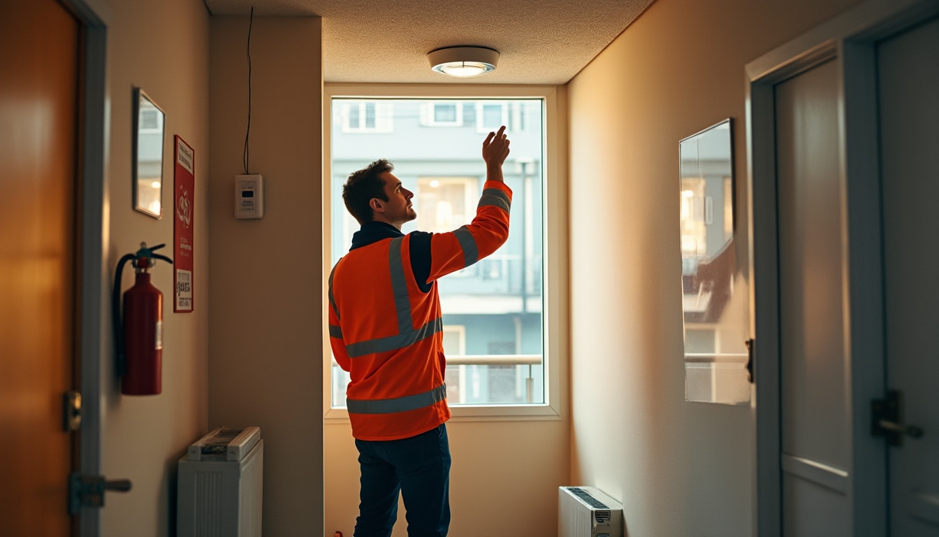 Illustration: Identifier la cause du déclenchement avant d’arrêter une alarme incendie