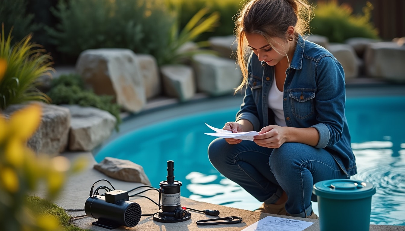 Illustration: Se préparer à amorcer la pompe de piscine avec filtre à sable : étapes et sécurité à respecter