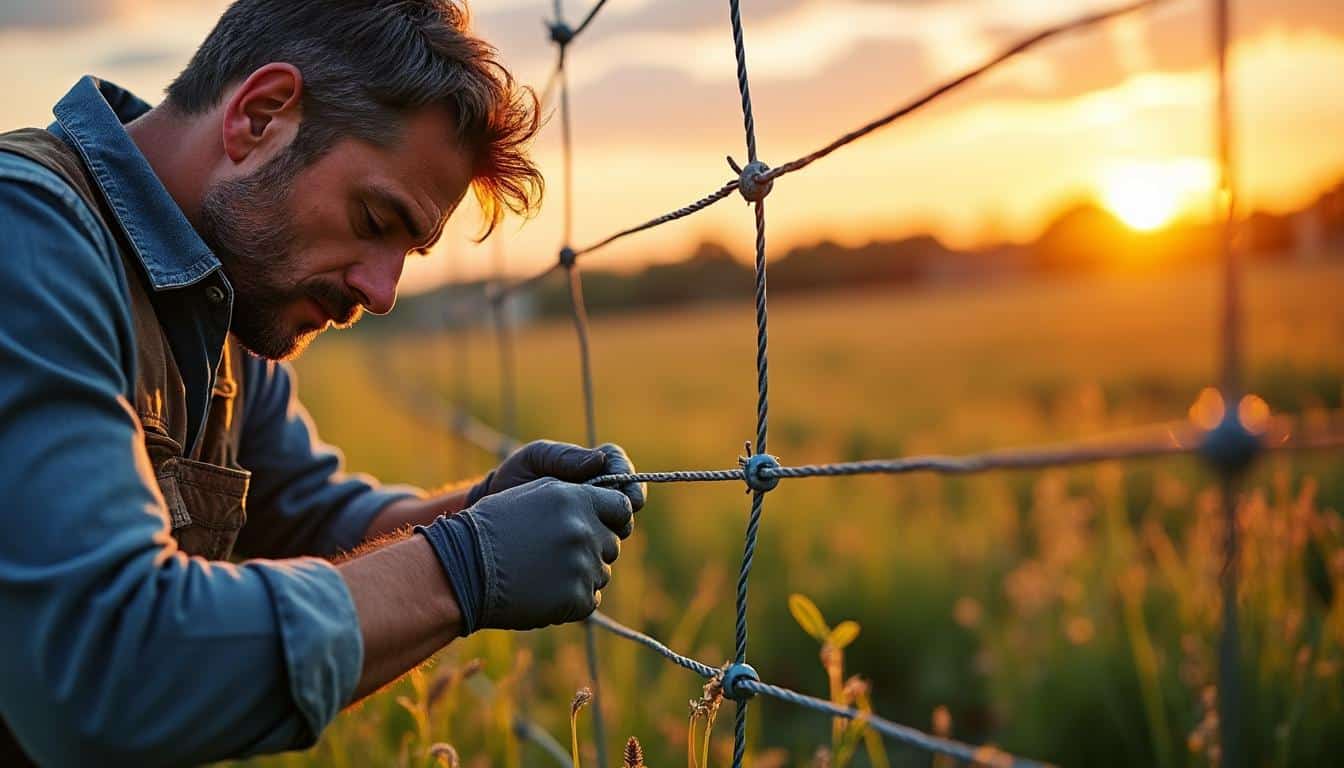 Illustration: La tension du fil dans une clôture grillagée : pourquoi est-ce crucial ?