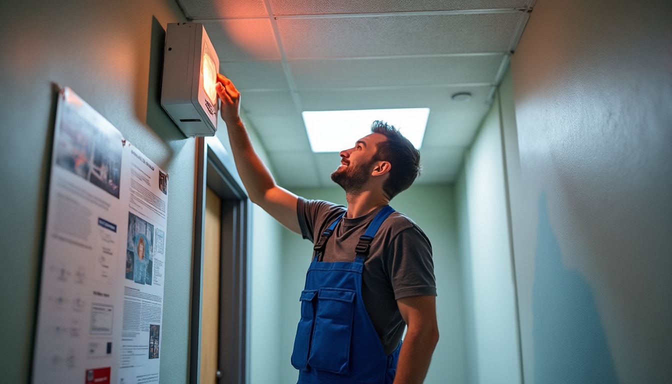 Illustration: Comprendre le fonctionnement d'une alarme incendie et ses différents dispositifs