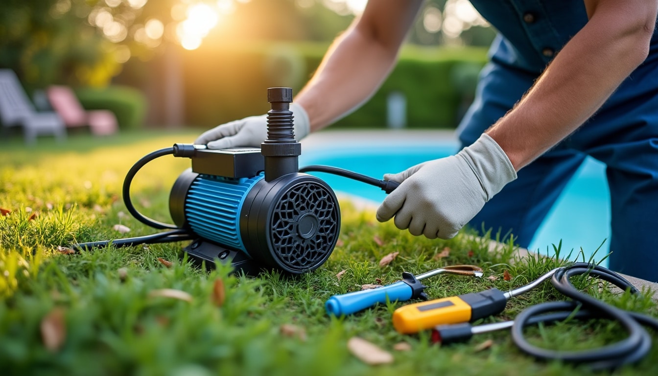 Illustration: Présentation du schéma de branchement d’une pompe pour piscine hors sol