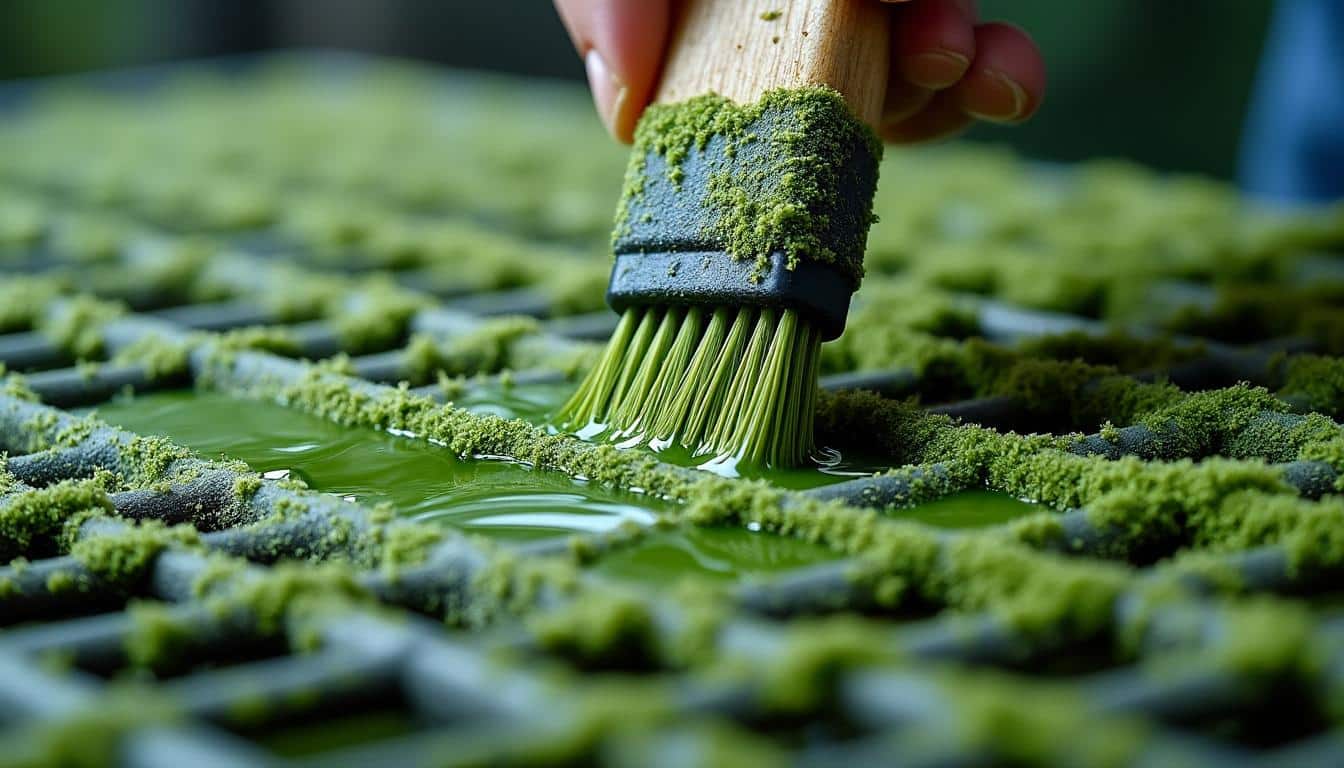 Clôture en grillage : mousse dépose astuce efficace et naturelle