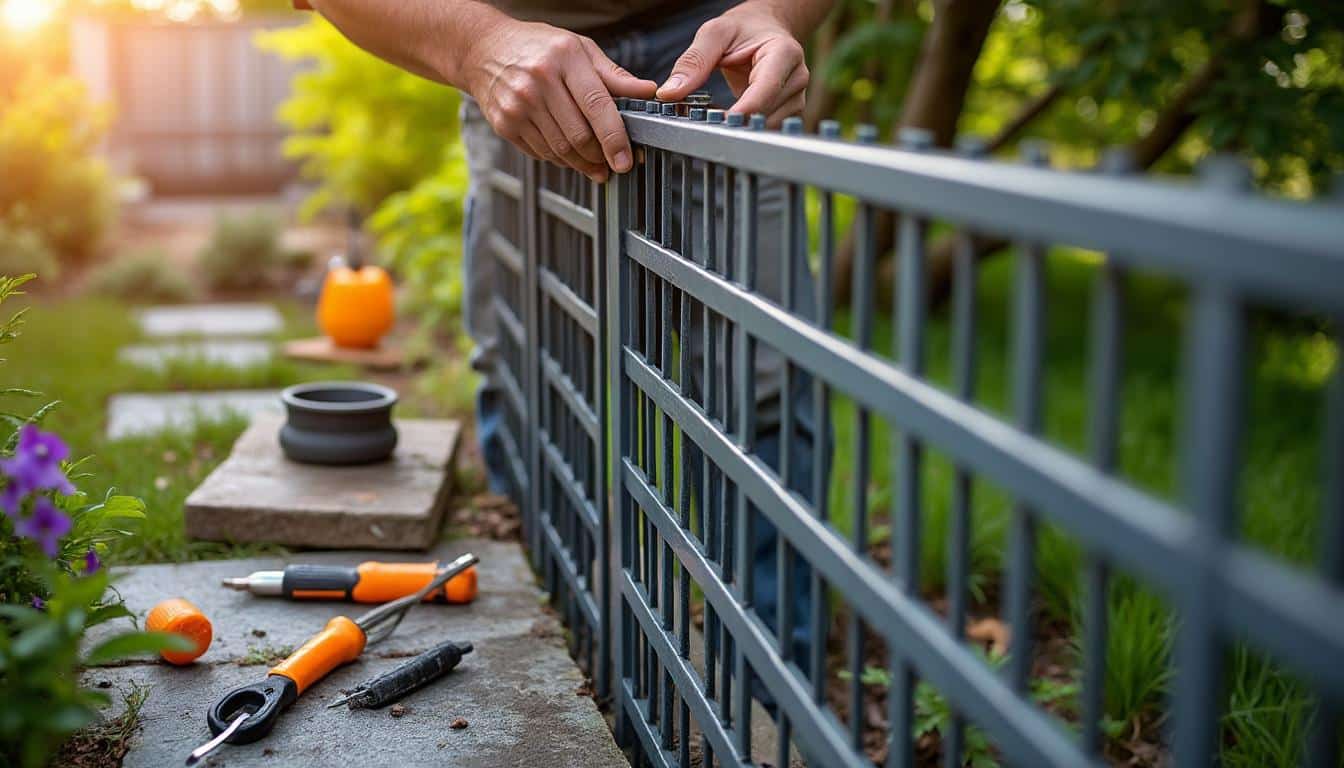 Illustration: Comprendre la rigidité et la fixation des clôtures en grillage à panneaux