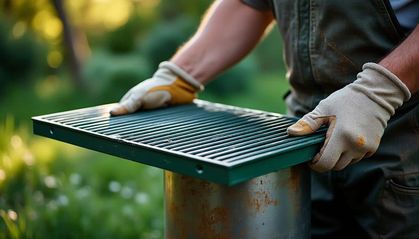 Clôture en grillage à panneaux rigides : rigidité et fixation durable