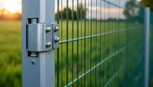 Clôture en grillage à panneaux : rigidité et fixation optimale
