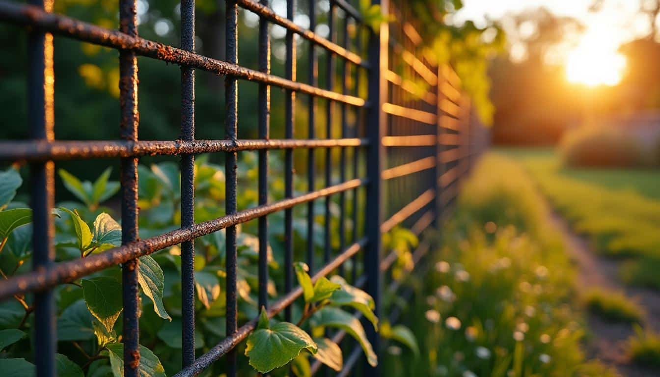 Illustration: Comprendre la rouille sur une clôture en grillage : pourquoi agir dès les premiers signes ?
