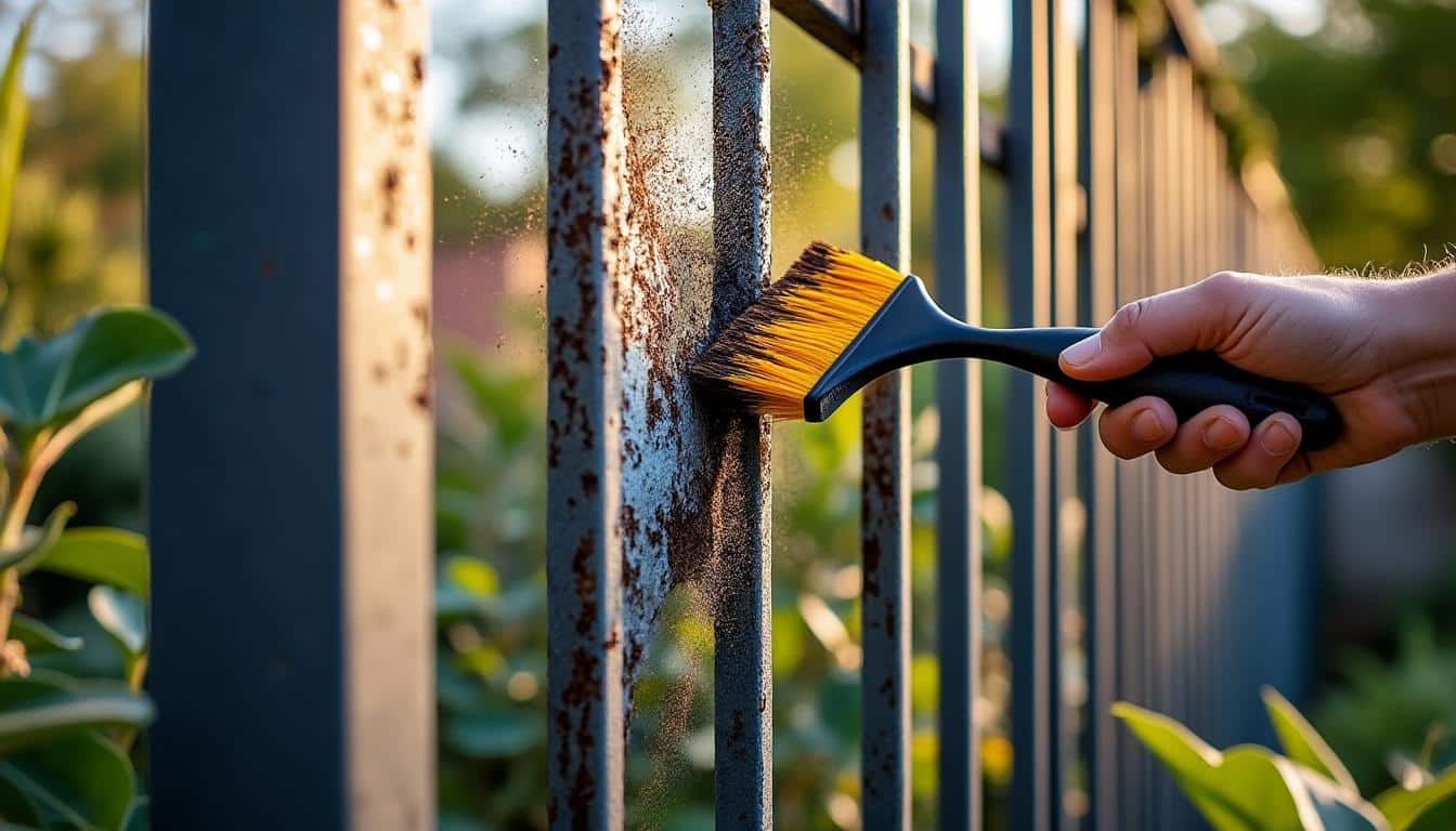 Illustration: Impacts de la rouille sur votre clôture en grillage et conseils pour limiter les dégâts