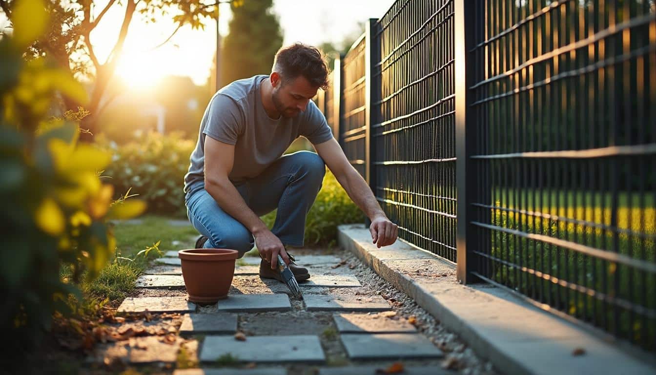 Illustration: Comprendre la clôture en grillage avec soubassement en béton et son entretien au quotidien