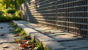 Clôture grillagée à soubassement béton : entretien facile et durable