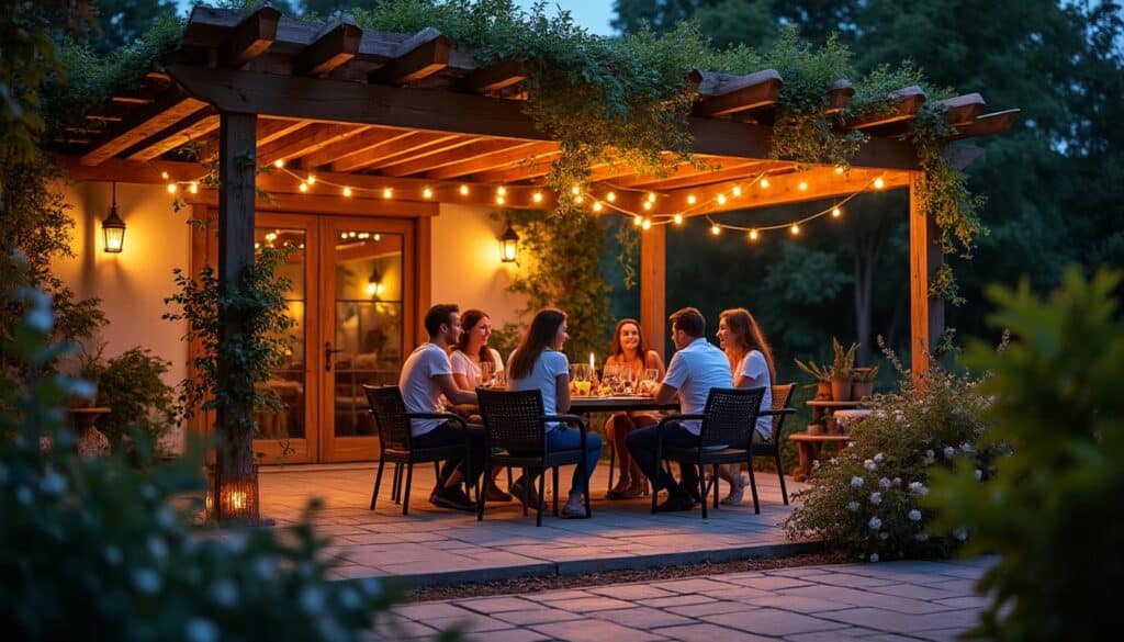 Installer un éclairage LED extérieur sous votre pergola de terrasse
