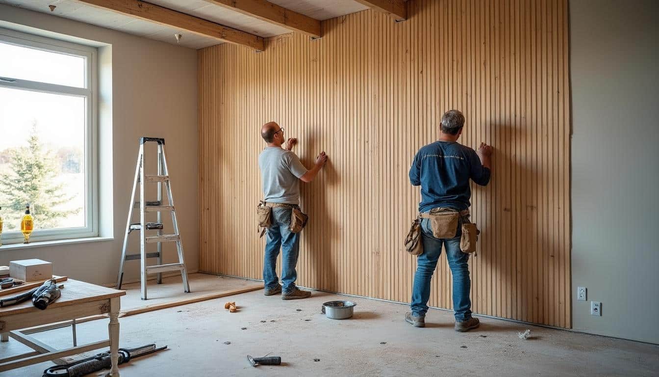 Illustration: Comprendre le lambris et les différences entre une pose verticale ou horizontale