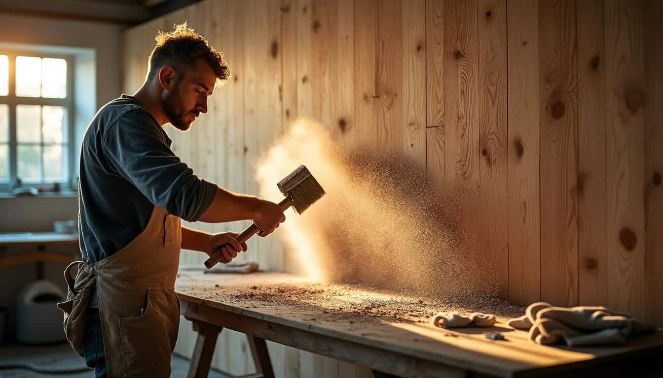 Illustration: Préparer parfaitement le support avant de peindre des lambris en bois