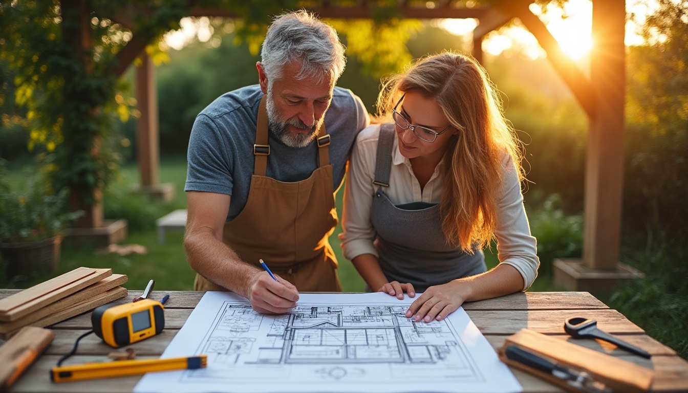 Illustration: Comprendre l’importance d’un plan précis pour votre pergola en bois