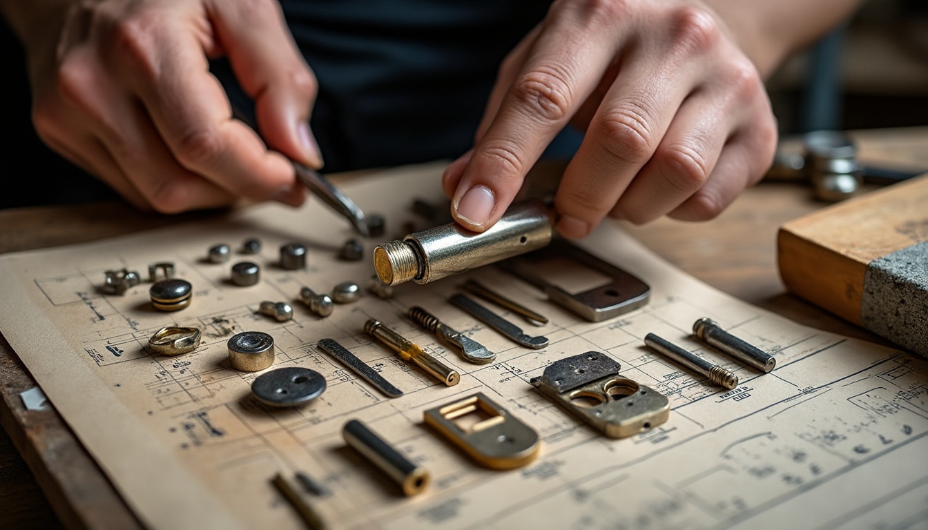 Illustration: Comprendre le mécanisme et les composants d’une serrure de porte
