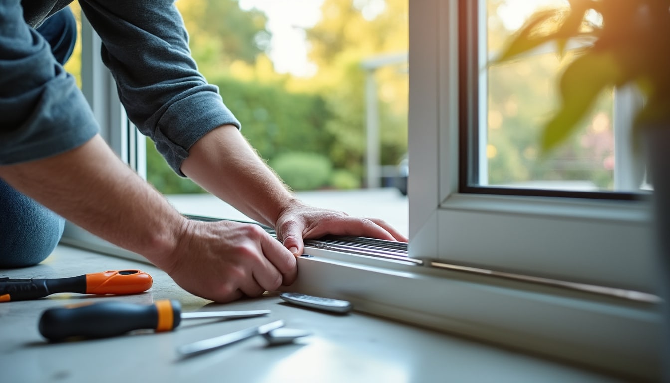 Réglage de la porte-fenêtre PVC qui frotte en bas : guide pratique