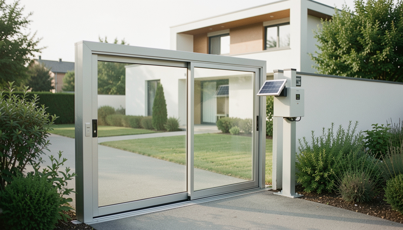 Motorisation solaire pour portail coulissant fiable