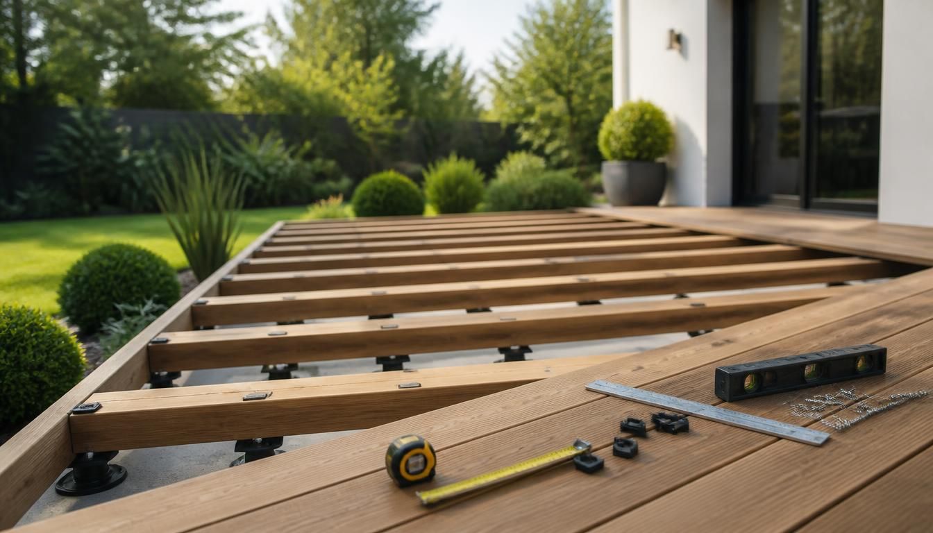 Quelle distance entre lambourdes pour une terrasse en bois